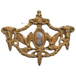 Möbel Bronze Schubladengriff Beschlag antik klassizistisch 10.6cm