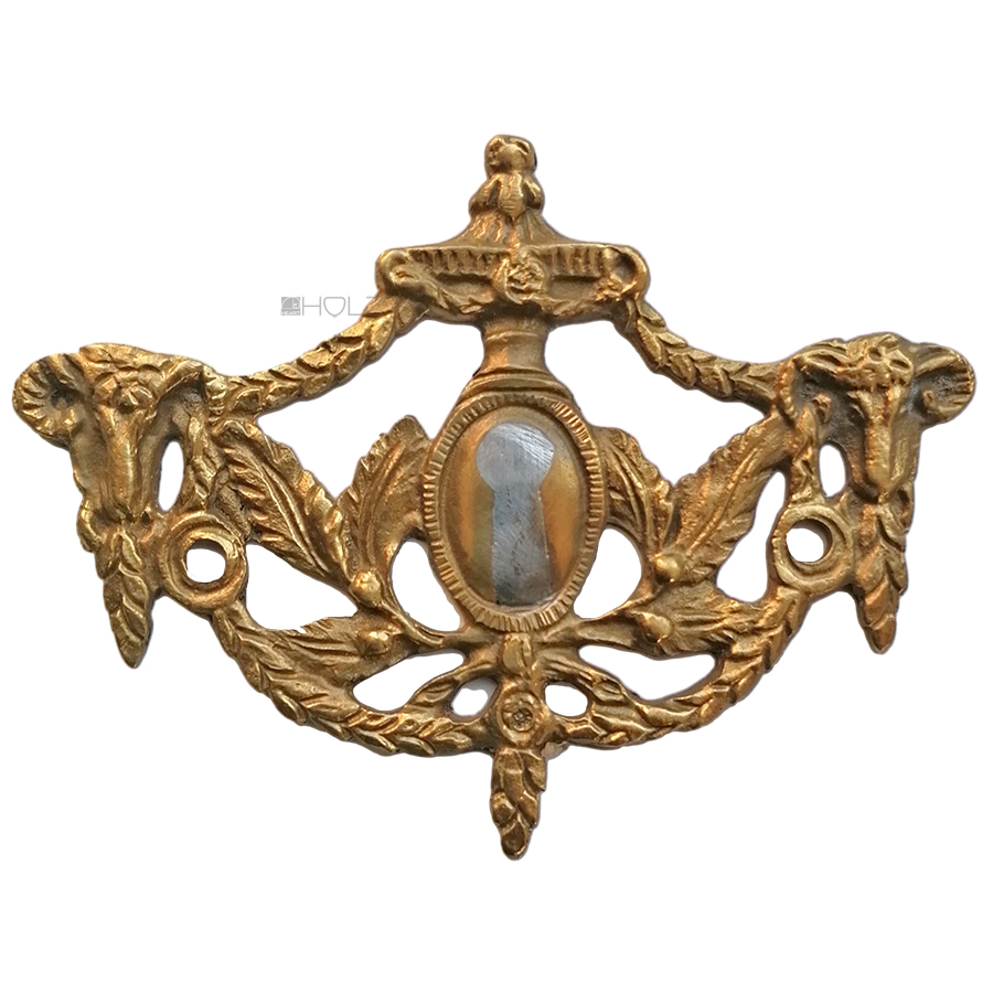 Möbel Bronze Schubladengriff Beschlag antik klassizistisch 10.6cm