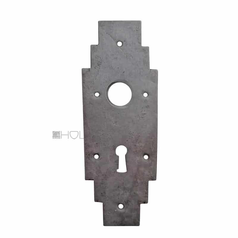 Kurzschild antik Eisen Kastenschloss Tür Türschloss Türklinke 19.3 mm 47