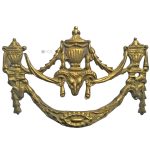 Möbel Bronze Schubladengriff antik klassizistisch Widder 11.5cm