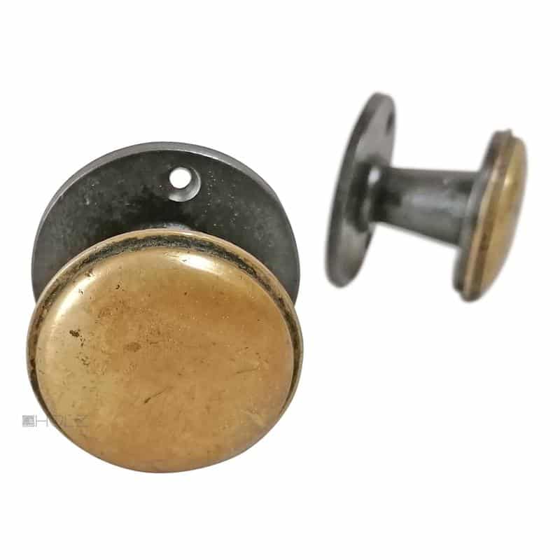 Türknauf alt Jugendstil Avantgarde Stahl Messing 53mm