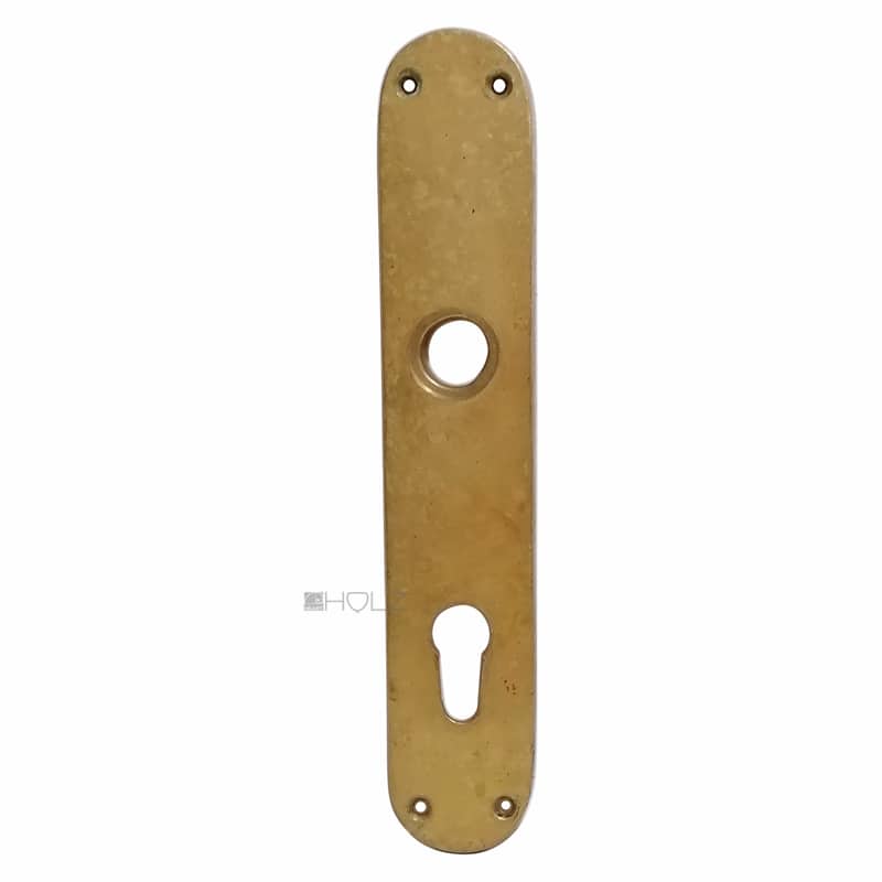Langschild rund alt Türdrücker Türklinke 18.1mm 78 PZ