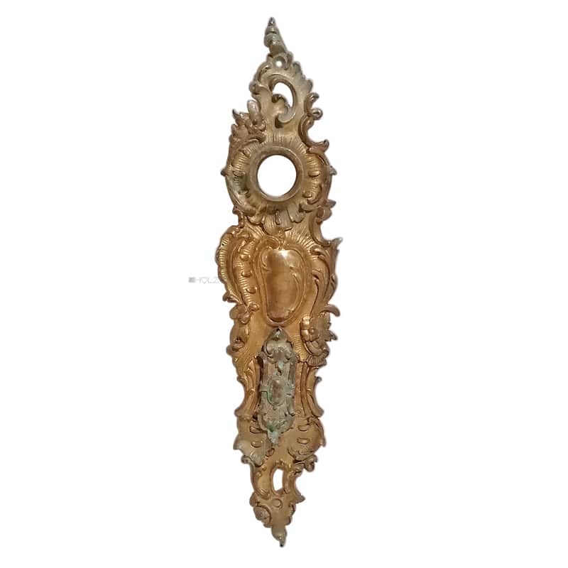 Langschild antik neo barock alt Türdrücker 18.7mm 83