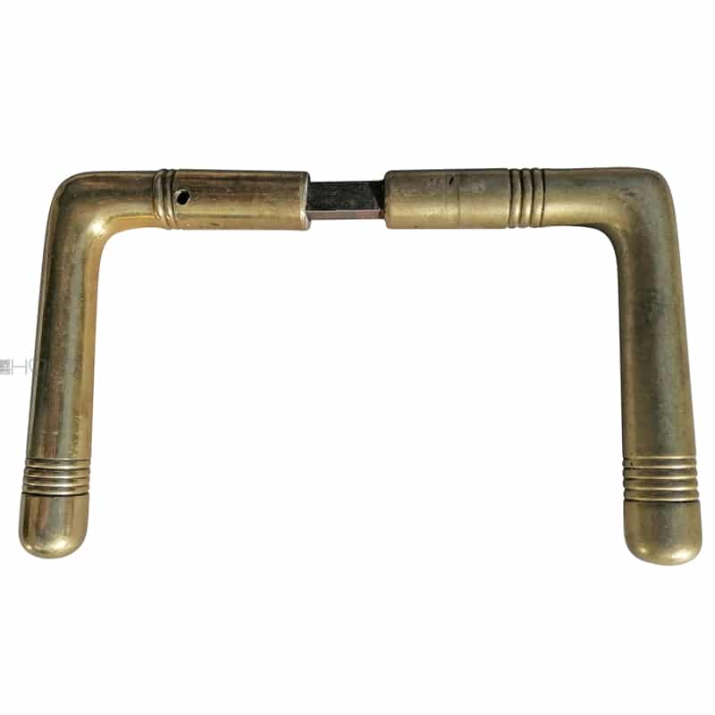Türdrücker Jugendstil Avantgarde Streifen rund Messing 15mm 8er Vk