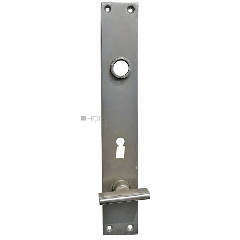 Langschild Bauhaus Wehag Nicksil alt vernickelt Sperrriegel 39x250-16.2x80/128