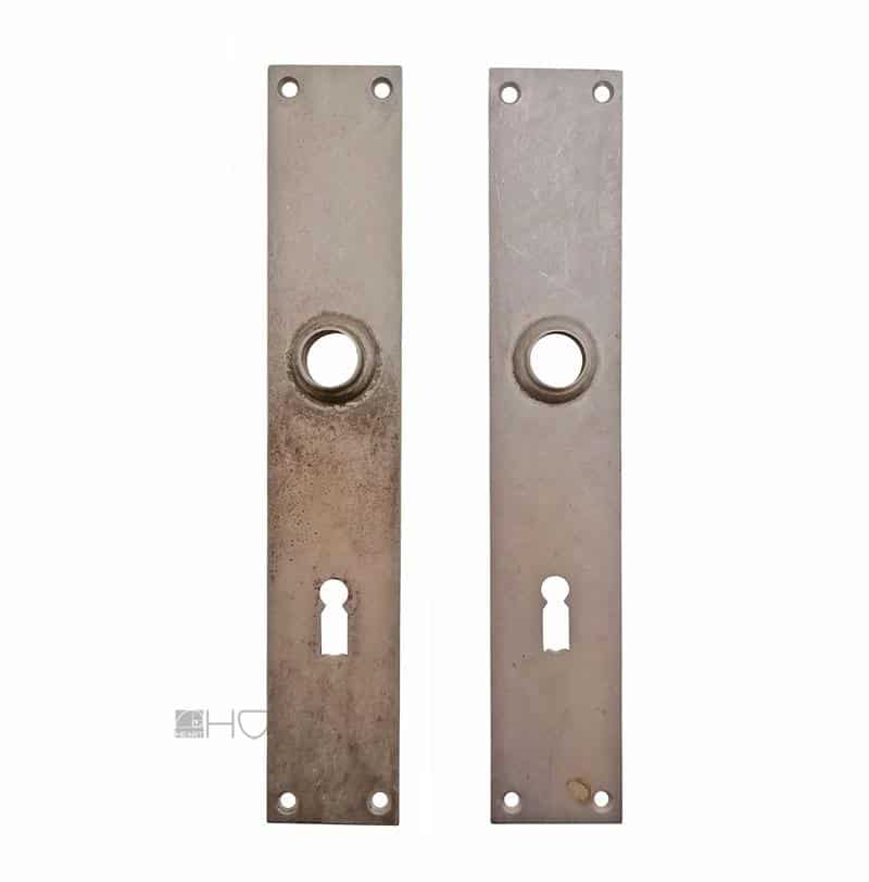 Bauhaus Langschilder antik Messing vernickelt alt Türdrücker Türklinke 16mm 68 Bauhaus Langschilder antik Messing vernickelt alt Türdrücker Türklinke 16mm 68