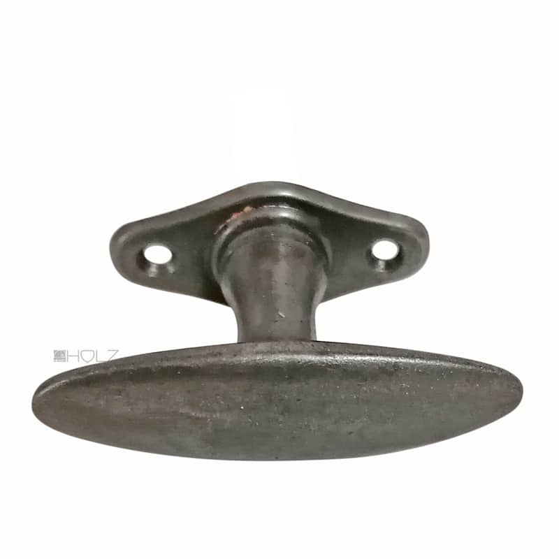 Fensterolive 1920er alt oval Fenstergriff Eisen 80/48/43