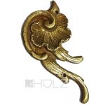 Bronze Möbelbeschlag antik feuervergoldet 6cm