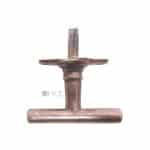 Fensterolive alt Fenstergriff Stab Jugendstil antik Messing 42 mm