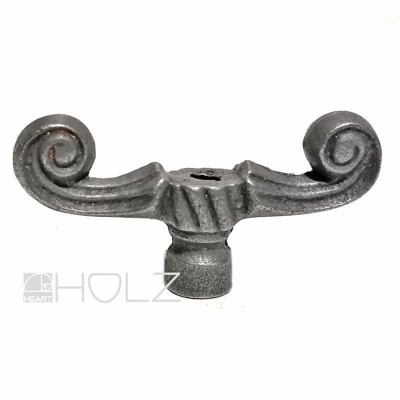 Vorreiber antik Doppelreiber alt Fensterreiber Volute Reibhöhe 16mm