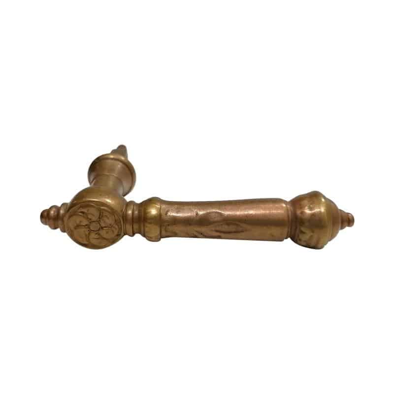 Türdrücker antik Rotguss Messing alt 15.8mm einseitig