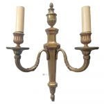Bronze Wandleuchter antik Kerzenhalter klassisch 39cm 1950gr.