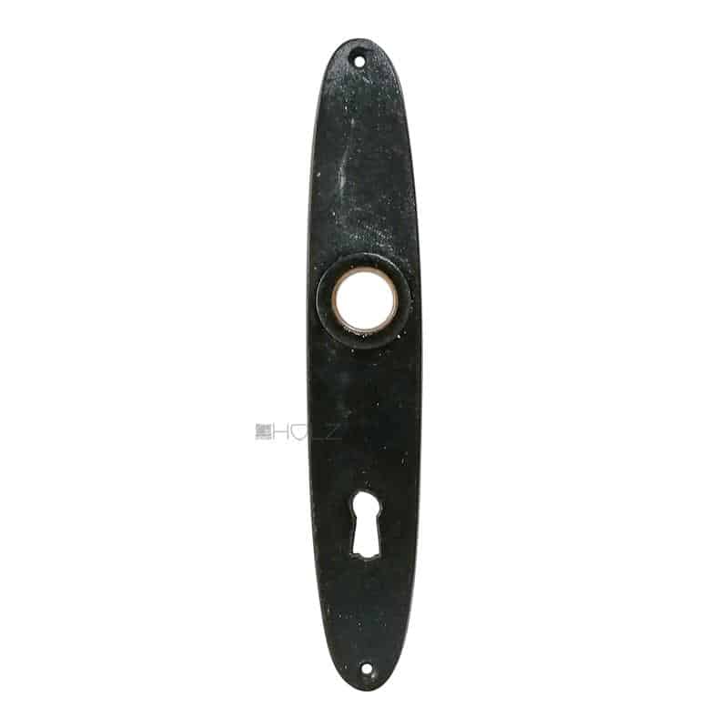 Langschild Tür schwarz alt Kunststoff Türdrücker 19.7mm 72 Langschild Tür schwarz alt Kunststoff Türdrücker 19.7mm 72