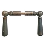 Türdrücker antik Eisen Ebenholz Türklinken 19.7mm 8er Vk