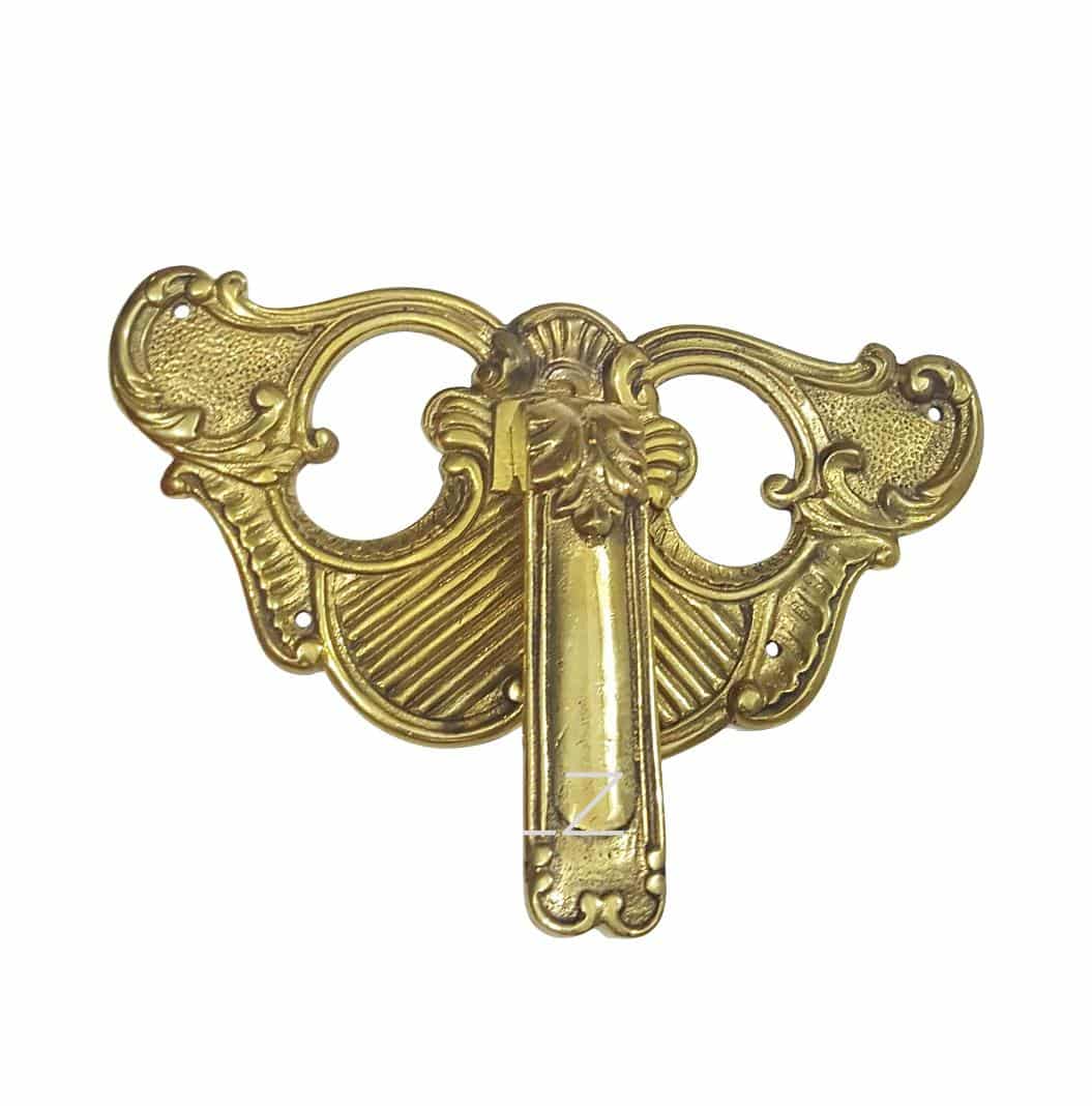Großer Türgriff antik Neo Barock Messing Möbelgriff 15cm