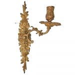 Wand Kerzenhalter antik Wandleuchter Bronze 33cm 810gr.