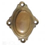 Jugendstil Schlüsselschild antik Schlüsselrosette alt oval