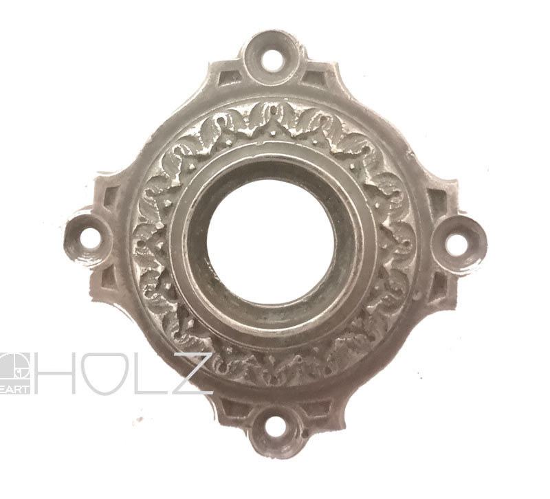 Drückerrosette antik Blattkranz Messing alt Haustür Türklinke 19.6 mm Drückerrosette antik Blattkranz Messing alt Haustür Türklinke 19.6 mm