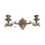 Klavier Kerzenhalter antik Jugendstil Paar DoppelLeuchter alt Wandhalter