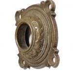 Drückerrosette antik Messing Gründerzeit Türklinke 16.8 mm