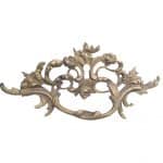 Bronze Beschlag antik Schubladengriff feuervergoldet Möbel alt 23 cm