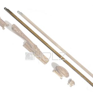Basküle antik 1160 Triebstange Schubstange 10er Vierkant 56cm