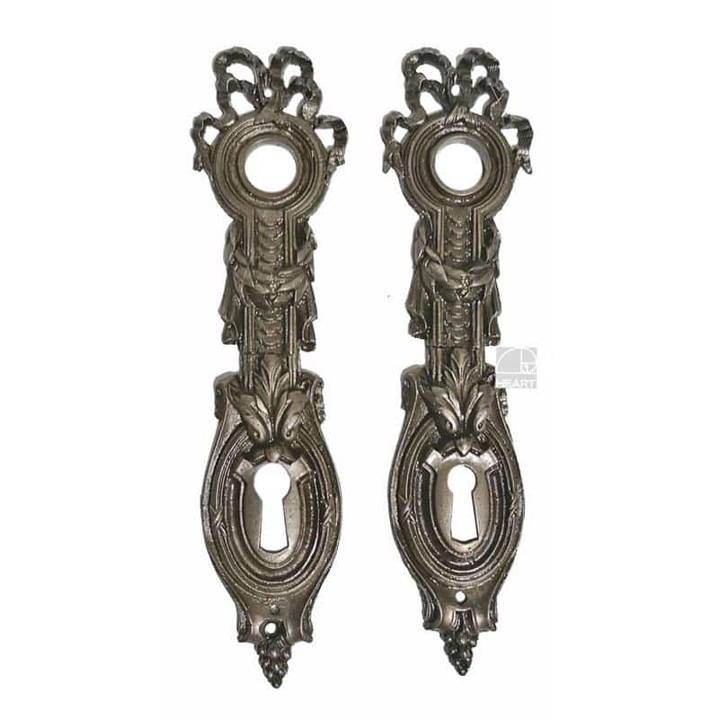 Langschilder antik Eisen Frankreich klassizistisch alt 17.5mm 105