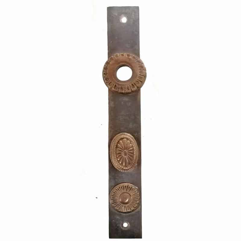 Langschild antik Messing Tür Einstemm Türdrücker alt 16.4mm 78 Langschild antik Messing Tür Einstemm Türdrücker alt 16.4mm 78