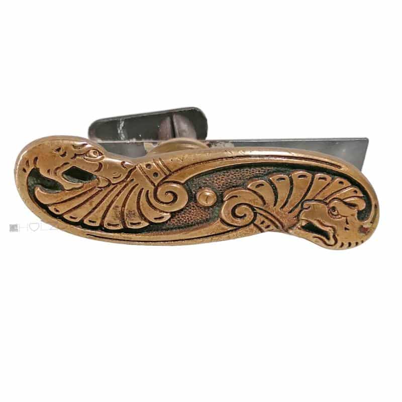 Fensterolive Jugendstil Einreiber Drache alt 72mm 18