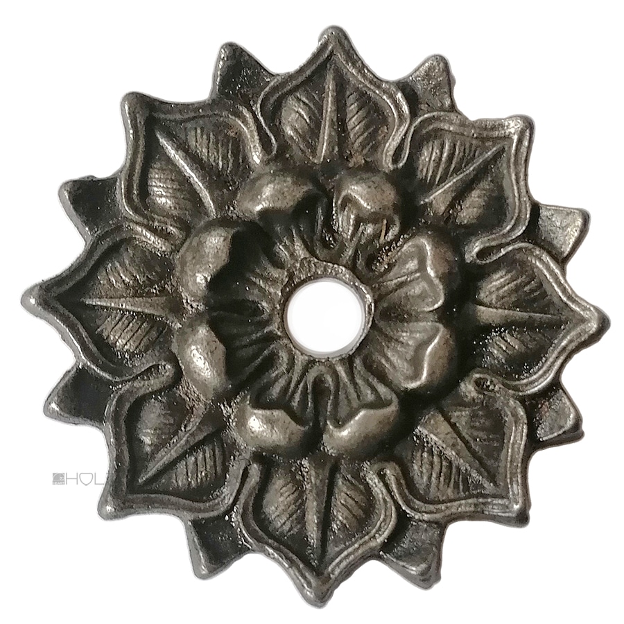 Zierrosette antik Eisen Unterlegscheibe Rosette Blüte alt 89mm