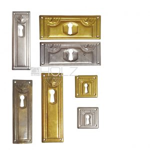 Jugendstil Möbelbeschläge antik Art Nouveau Messing Stern