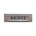 Bauhaus Briefklappe alt Alu Briefschlitz alt Briefeinwurf Vintage