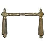 Türdrücker antik alt Würfel vernickelt abgegriffen 14.8mm 8er Vk