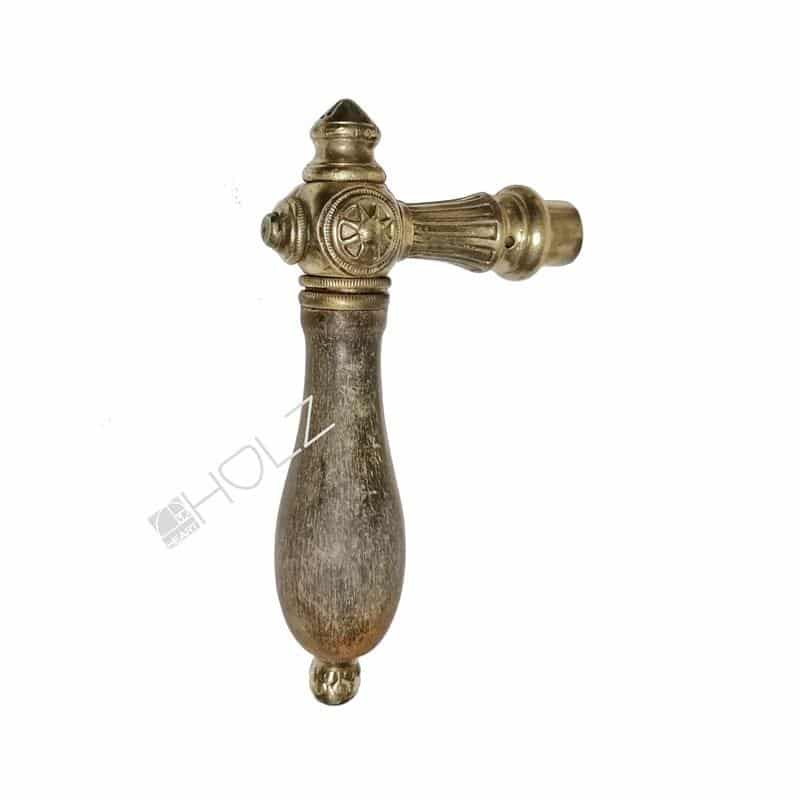 Türdrücker antik Türklinke alt Sonne Messing 17.2mm 8er Vk