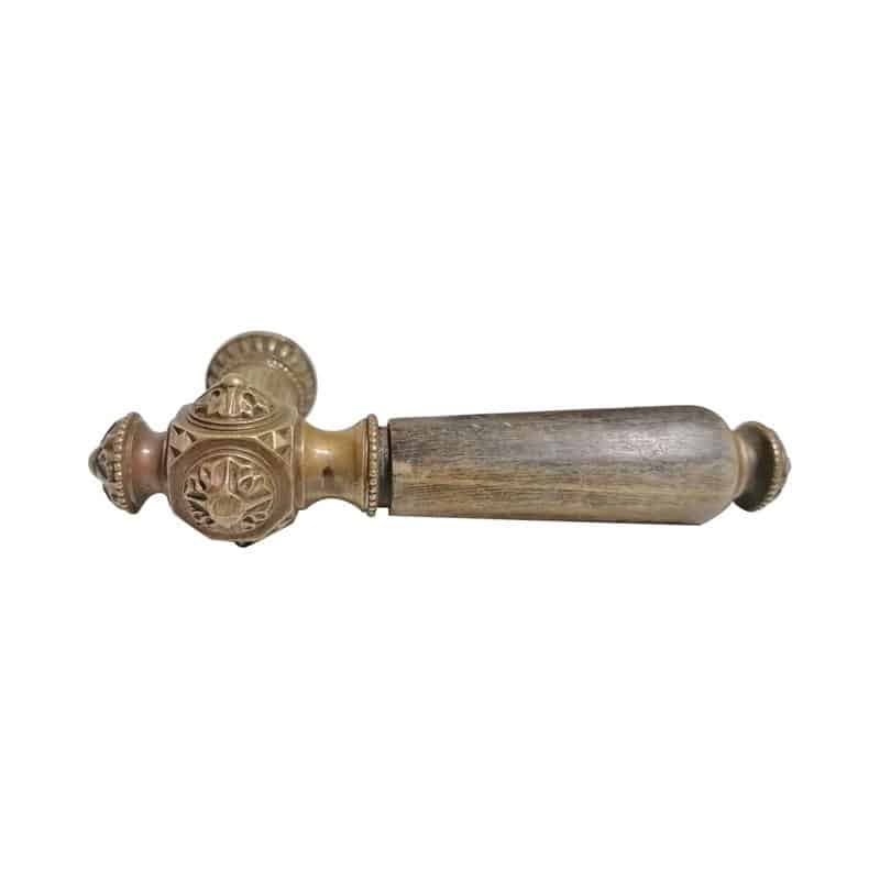 Türdrücker antik Türklinke Prunk Messing Horn alt 8er Vk