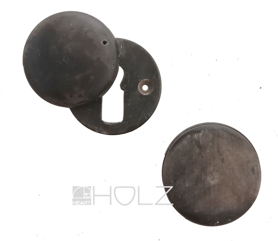 Schlüsselschild Bauhaus Horn alt Blende Schlüsselrosette