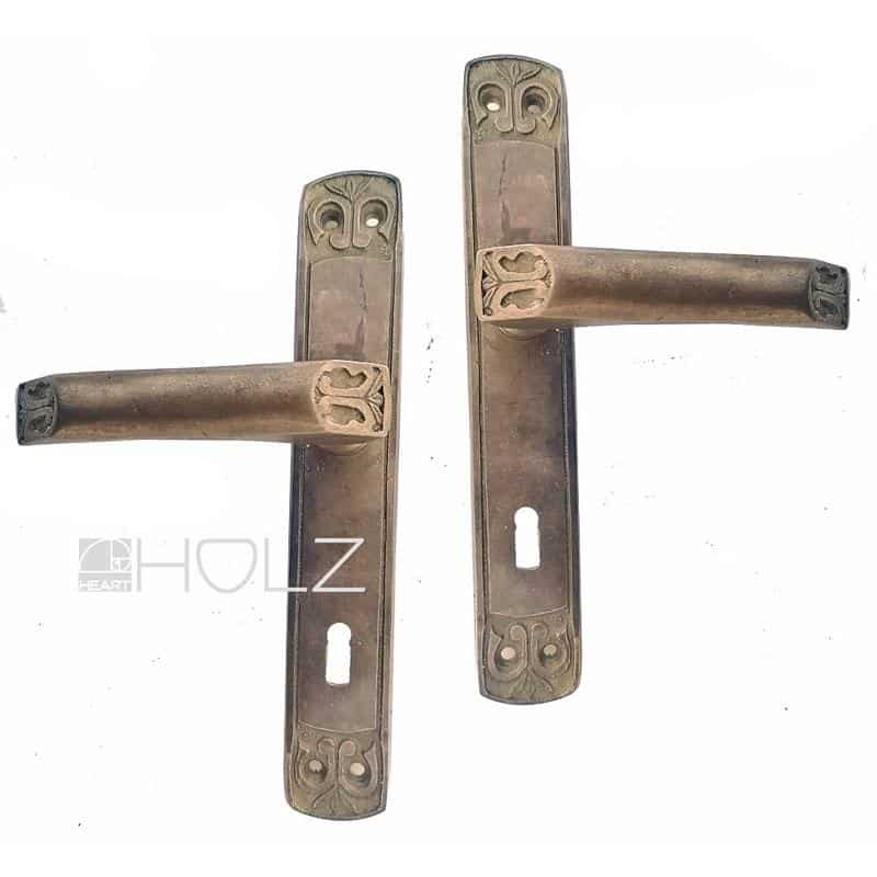 Jugendstil Drückergarnitur antik Türdrücker 72 mm Jugendstil Drückergarnitur antik Türdrücker 72 mm