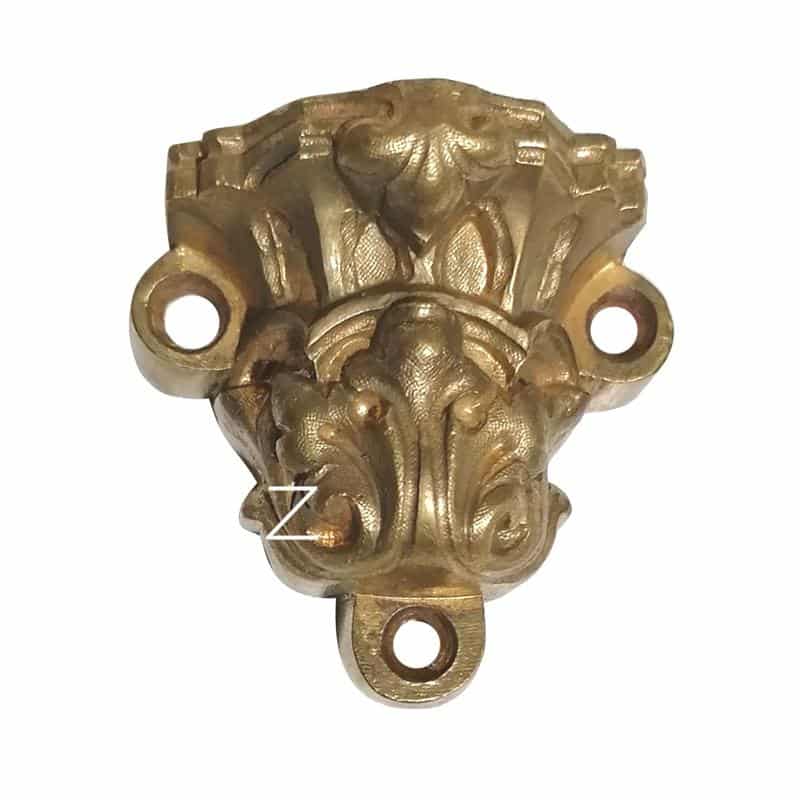 Prächtige Basküle 20mm Stangen Führung Kloben antik alt Akanthus