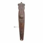 Jugendstil Langschild Doppelschloss antik Messing alt Avantgarde 41 mm 113mm