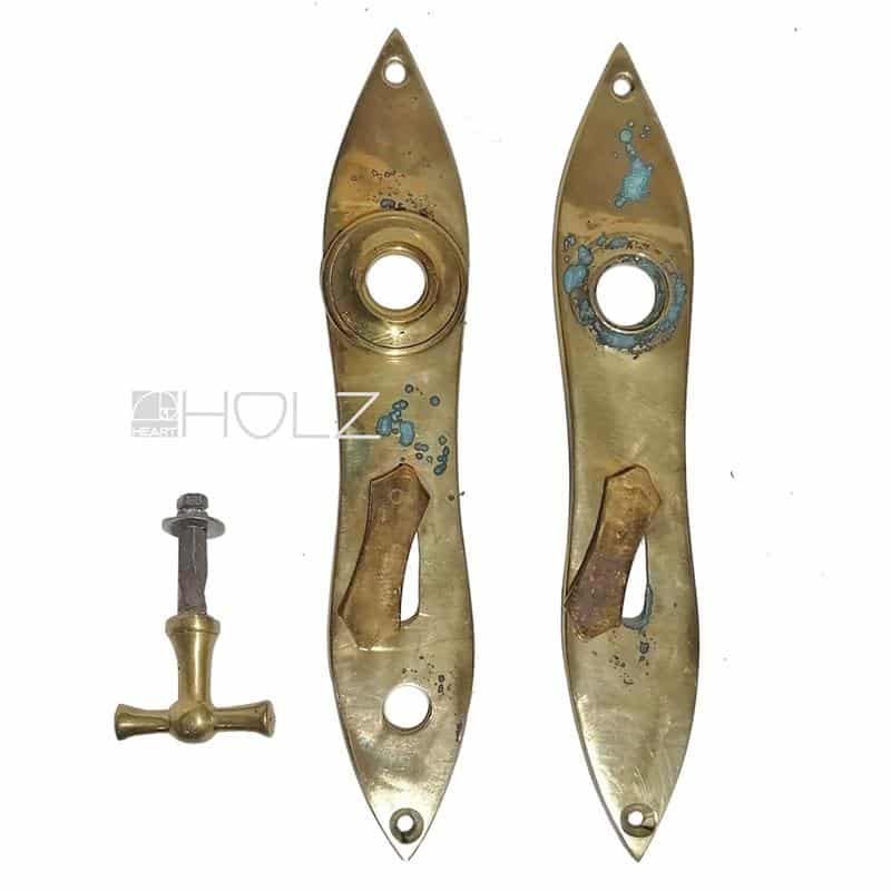 Tür antik Langschilder alt Messing Nachtriegel 20mm 72 Tür antik Langschilder alt Messing Nachtriegel 20mm 72