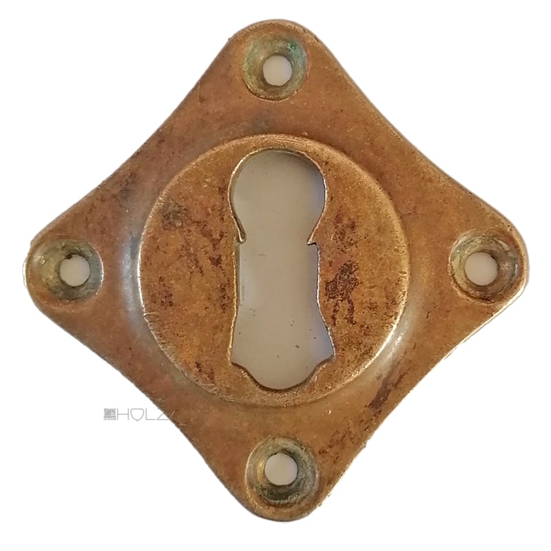 Schlüsselschild Jugendstil Avantgarde Tür Schlüsselrosette alt 52mm