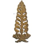 Möbel Bronze Beschlag antik Palmette Lorbeer 12cm