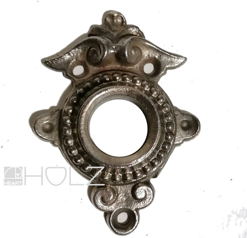 Drückerrosette antik alt vernickelt Türdrücker Rosette 20.5 mm