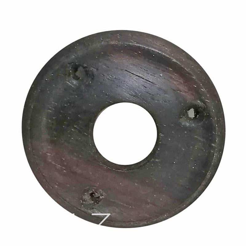 Türdrücker Rosette Holz gedrechselt alt Türklinke 20 mm