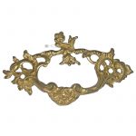 Möbel Bronze Schubladengriff antik neo barock 16cm