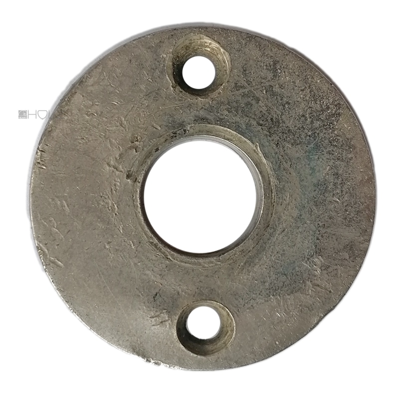 Drückerrosette Tür Bauhaus rund Türdrücker Messing vernickelt 48x16.2mm
