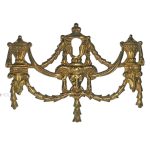 Möbel Bronze Schlüsselschild antik Bock Vasen 11.5cm