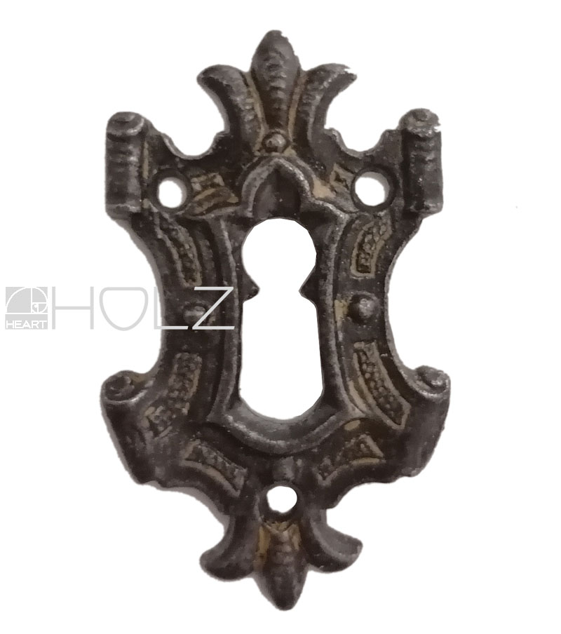 Schlüsselschild antik alt Gründerzeit Gusseisen Schlüsselrosette