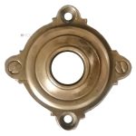 Drückerrosette antik Jugendtil alt Messing Türdrücker 16.7mm 64