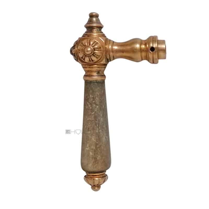 Großer Türdrücker alt Türklinke antik Würfel Blüte 16.1mm 8er Vk